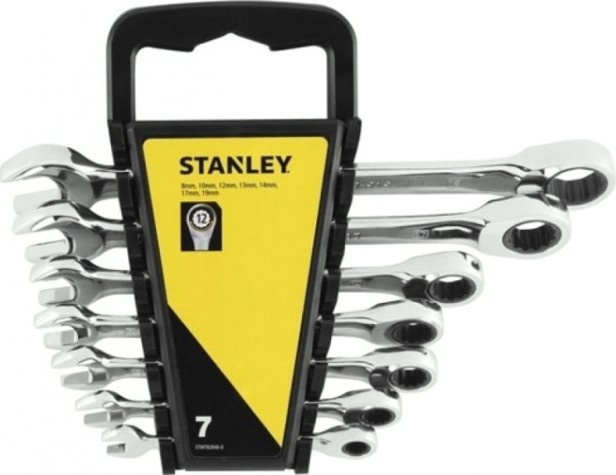 Наборы комбинированных ключей STANLEY STMT82846-0 7 предметов с храп.мех. Наборы комбинированных ключей STANLEY STMT82846-0 7 предметов с храп.мех.
