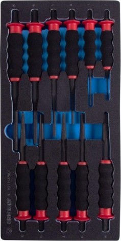 Наборы выколоток, бородков и кернеров KING TONY 9-1011GPV01 ложемент, 11 предметов