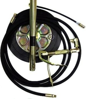 Нагнетатель густой смазки AE&T HG-77020 пневматический из бочки 20 л. Нагнетатель густой смазки AE&T HG-77020 пневматический из бочки 20 л.