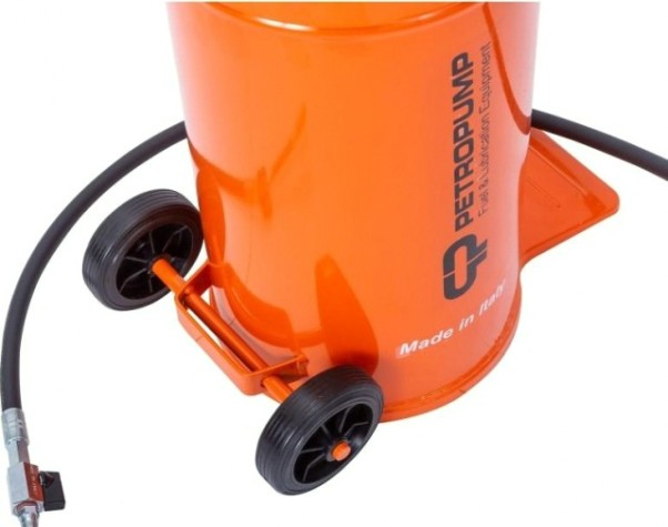 Нагнетатель смазки Petropump PP210014 ручной емкостью 16 кг с тележкой, 150 бар, эконом