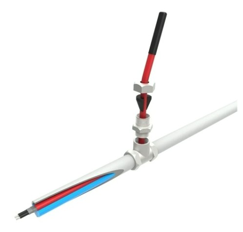 Нагревательный кабель REXANT 10HTM2-CT саморегулирующийся, пищевой (в трубу) 25м/250Вт [51-0608]