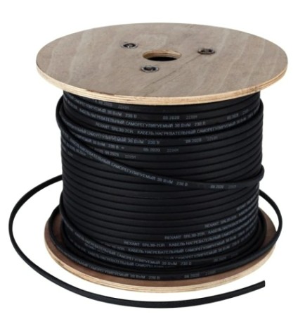 Нагревательный кабель REXANT SRL30-2CR саморегулирующийся, экранированный, 30Вт/м, 200м [51-0226]