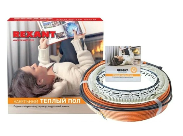 Нагревательный кабель REXANT Standard RND -60-900 (в стяжку) двухжильный [51-0517-3]