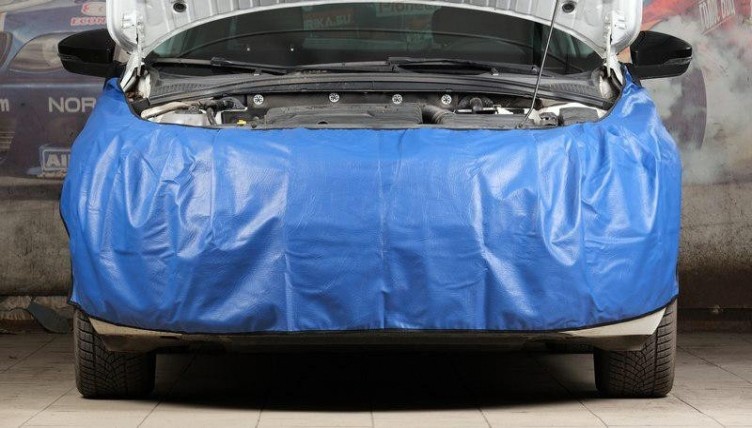 Накидка защитная NORDBERG NN2 Крыло-Бампер-Крыло (легковая) (синяя) [ЦБ-00007693]