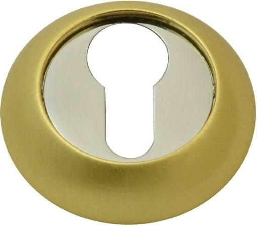 Накладка дверная НОРА-М НК-A на цилиндр "Матовое золото" [7643]
