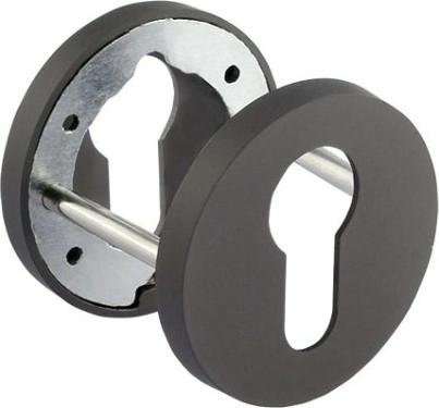 Накладка дверная НОРА-М НК-A Slim на цилиндр "Графит" [18655]