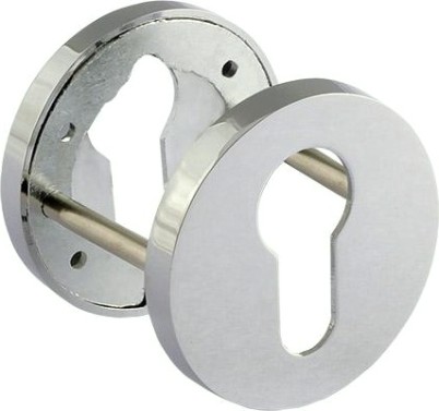 Накладка дверная НОРА-М НК-A Slim на цилиндр "Хром" [18653]