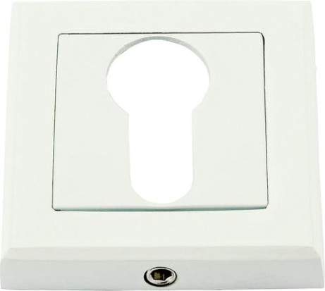 Накладка дверная НОРА-М НК-К на цилиндр "Белая" [17251]