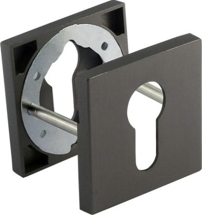 Накладка дверная НОРА-М НК-К Slim на цилиндр "Графит [18645]