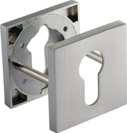 Накладка дверная НОРА-М НК-К Slim на цилиндр "Матовый никель" [18644]