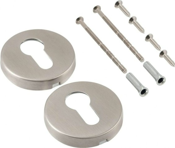 Накладка дверная НОРА-М ПП на цилин.для противопожар.двер."Нержавеющая сталь" [18500]