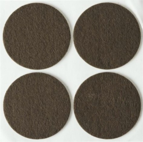 Накладки на мебельные ножки STAYER COMFORT самоклещ., фетровые, круглые d50 корич. [40910-50]