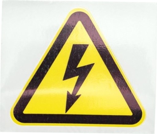 Наклейка REXANT 56-0005 (5 штук) "Опасность поражения электротоком " 100х100х100 мм [56-0005]