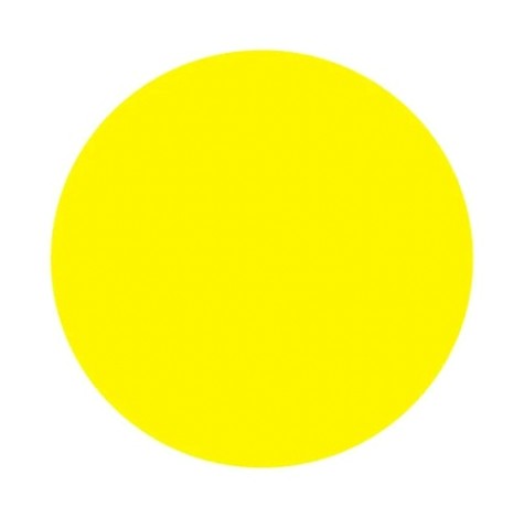 Наклейка REXANT 56-0014 (уп. 10 штук) «Желтый круг» d -150 мм [56-0014]