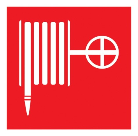 Наклейка REXANT 56-0054 (уп. 5 штук) "Пожарный кран"100*100мм [56-0054]