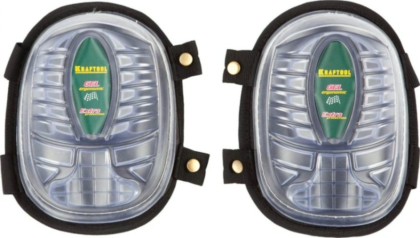 Наколенники KRAFTOOL EXPERT с гелевым наполнителем и эргономичной пластиковой [11510]