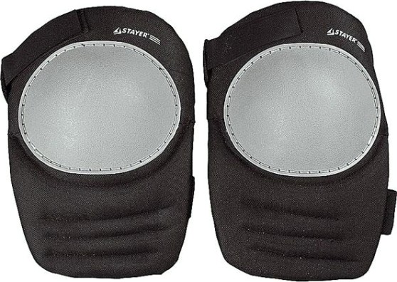 Наколенники STAYER "SOFT" матерчатые с пластиковой накладкой 2-11197 [2-11197]