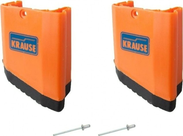 Наконечник боковины телескопической лестницы KRAUSE MONTO TeleMatic 212467 левый, оранжевый [212467]