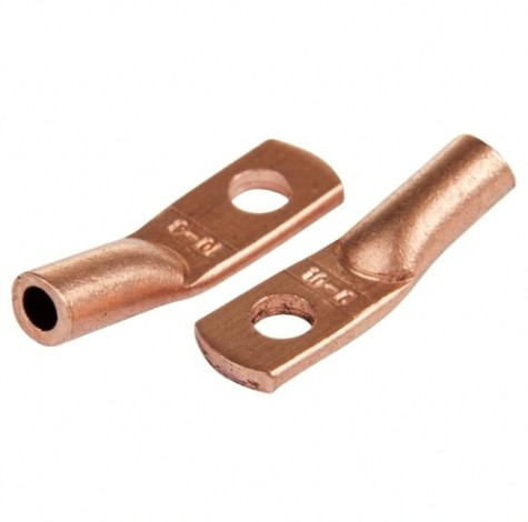 Наконечник REXANT 07-5308-1 медный ТМ 10–6–5 (10мм²-ø 6мм) (5 шт/уп)