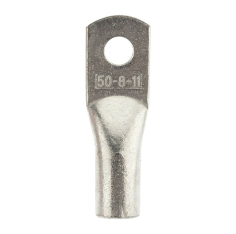 Наконечник REXANT 07-5322-4 медный луженый ТМЛ 50–8–11 (50мм²-ø8мм) ГОСТ 7386-