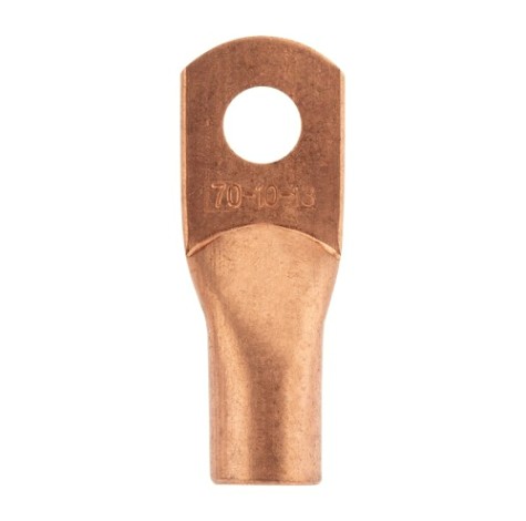 Наконечник REXANT 07-5325-1 медный ТМ 70-10-13 (70мм²-ø13мм) (5 шт/уп)