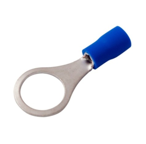 Наконечник REXANT 08-0037 (уп 100 шт) кольцевой изолированный ø 10.5 мм 1.5-2.5 мм² сини [08-0037]