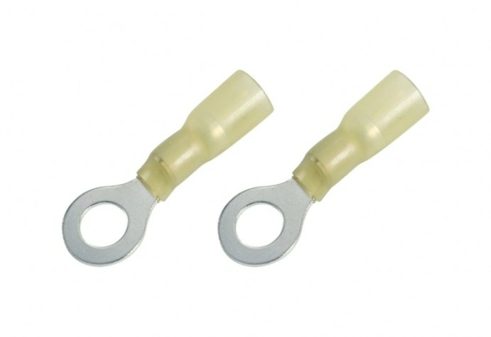 Наконечник REXANT 08-0058 (уп 100 шт) желтый кольцевой термоусаживаемый ø 6.5 мм 4-6 мм [08-0058]