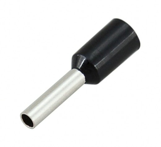 Наконечник REXANT 08-0814 (уп. 100 шт) F-8 мм 1.5 мм² (НШВи 1.5-8) черный [08-0814]