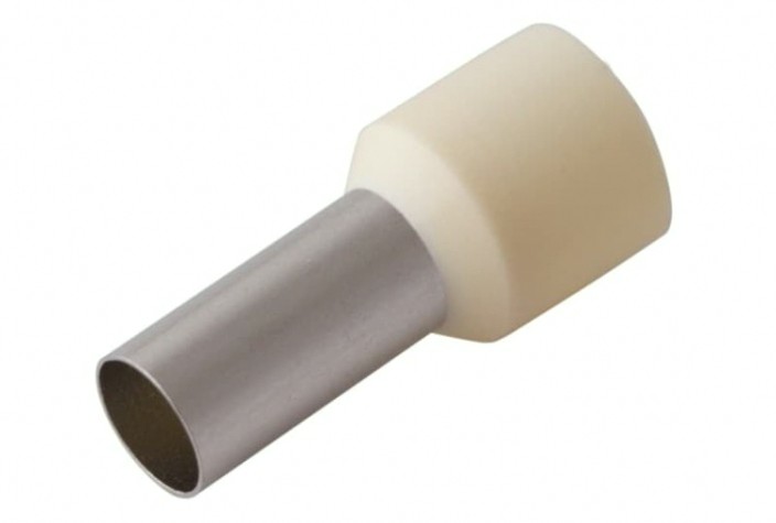 Наконечник REXANT 08-0832 (уп. 100 шт) F-12 мм 16 мм² (НШВи 16-12) слоновая кость [08-0832]