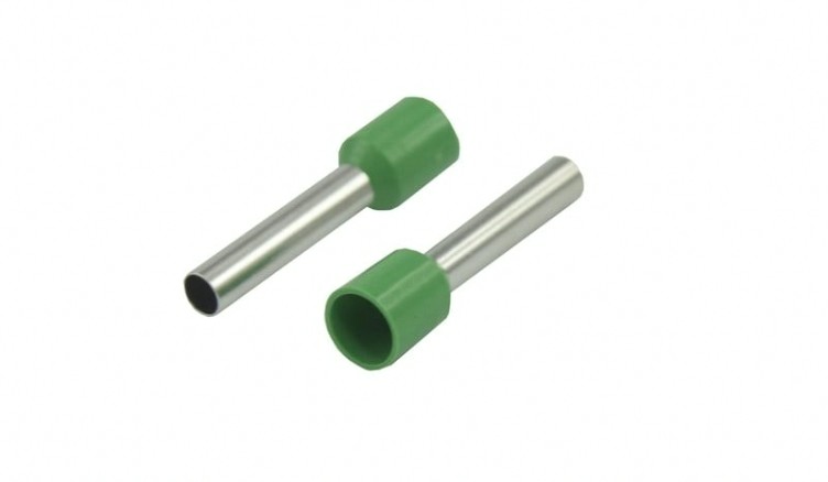 Наконечник REXANT 08-1824 (уп. 100 шт) f-18 мм 6 мм² (НШВИ 6.0-18) зеленый [08-1824]