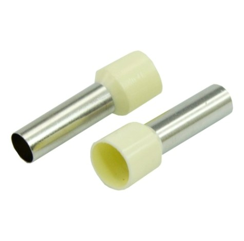 Наконечник REXANT 08-1828 (уп. 100 шт) f-18 мм 16 мм² (НШВИ 16-18) слоновая кость [08-1828]