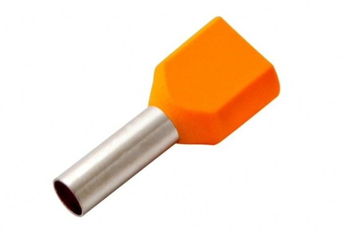 Наконечник REXANT 08-2810 (уп. 100 шт) F-12 мм 2х4 мм² (НШВИ(2) 4.0-12/нги2 4,0-12мм [08-2810]