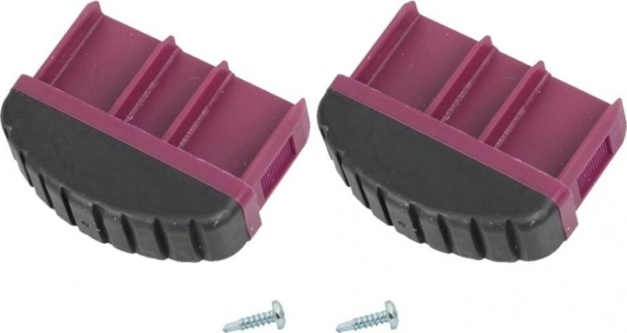 Наконечники боковин для лестниц KRAUSE 61,5х20 мм 201164 (комплект 2 шт.) розовые, нижние [201164]