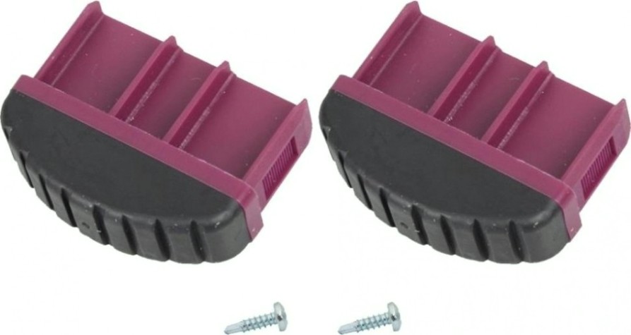 Наконечники боковин для лестниц KRAUSE 64х25 мм 201270 (комплект 2 шт.) розовые, нижние [201270]