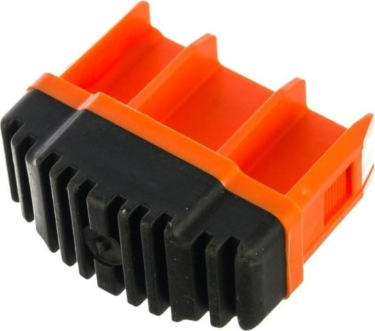 Наконечники боковин для лестниц KRAUSE 64х25 мм 211149 (комплект 2 шт.) оранжевые, нижние [211149]