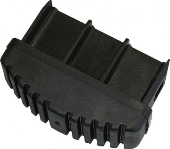 Наконечники боковин для лестниц KRAUSE 64х25 мм 212597 (комплект 2 шт.) черные, токоотводящие, нижние [212597]