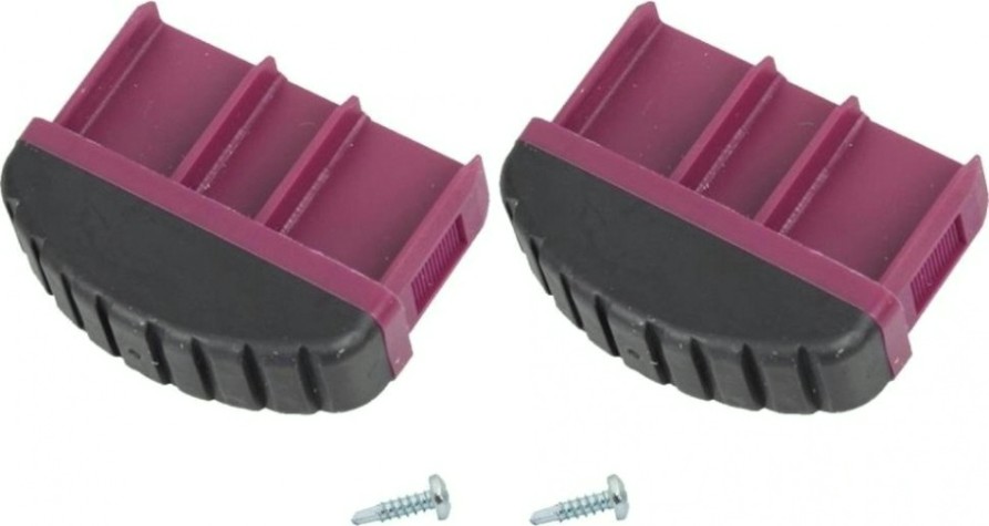 Наконечники боковин для лестниц KRAUSE 71,5х20 мм 201188 (комплект 2 шт.) розовые, нижние [201188]