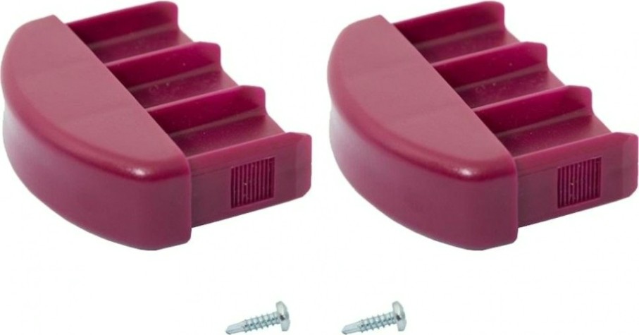 Наконечники боковин для лестниц KRAUSE 71,5х20 мм 201195 (комплект 2 шт.) розовые, верхние [201195]