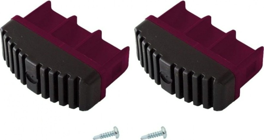 Наконечники боковин для лестниц KRAUSE 77х25 мм 201140 (комплект 2 шт. розовые, нижние [201140]