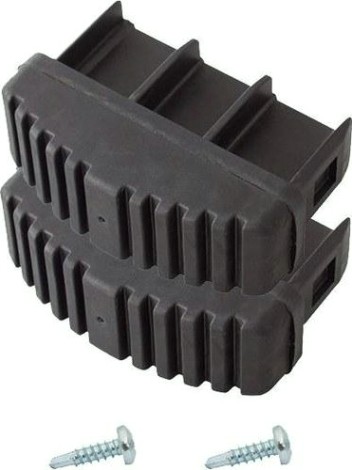 Наконечники боковин для лестниц KRAUSE 77х25 мм 212603 (комплект 2 шт.) черные, токоотводящие, нижние [212603]