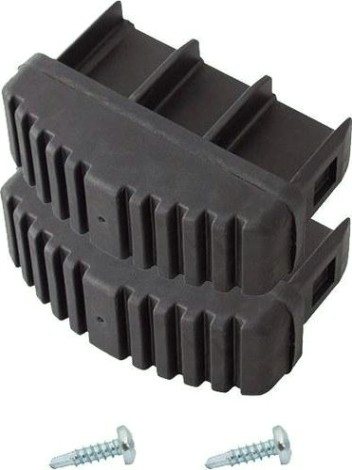 Наконечники боковин для лестниц KRAUSE 97х25 мм 212610 (комплект 2 шт.) черные, токоотводящие, нижние [212610]