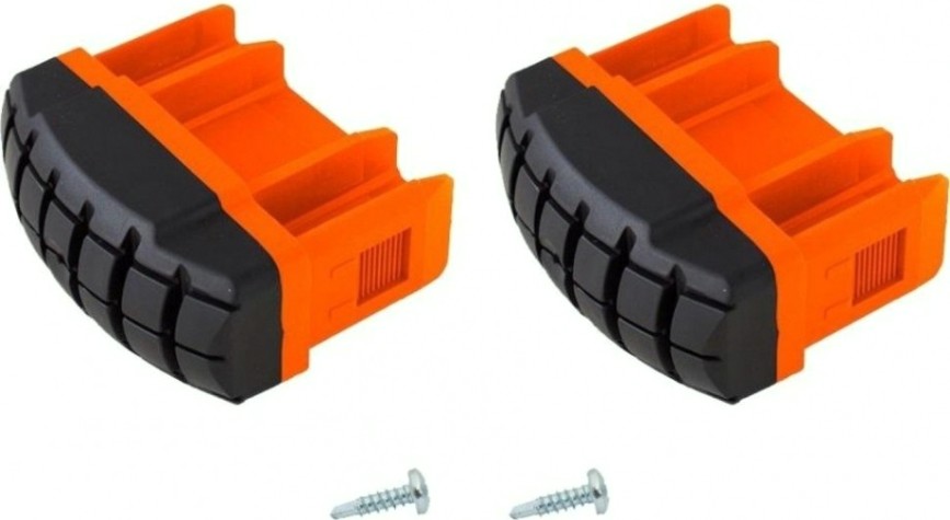 Наконечники боковин для лестниц KRAUSE TeleVario 201232 (комплект 2 шт.) оранжевые, нижние [201232]