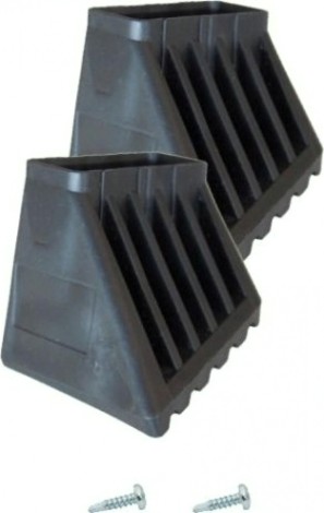 Наконечники боковин для стремянок KRAUSE 33х20 мм 202000 (комплект 2 шт.) черные, увеличенные XL [202000]