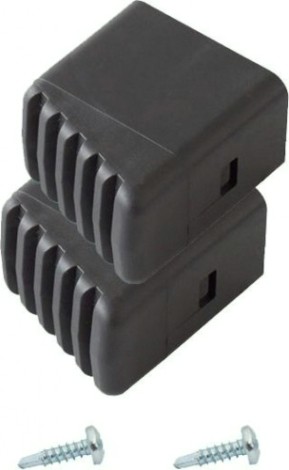 Наконечники боковин для стремянок KRAUSE 33х20 мм 211415 (комплект 2 шт.) черные [211415]