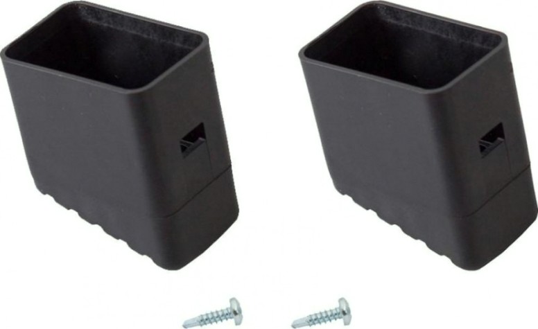 Наконечники боковин для стремянок KRAUSE 40х20 мм 211422 (комплект 2 шт.) черные [211422]