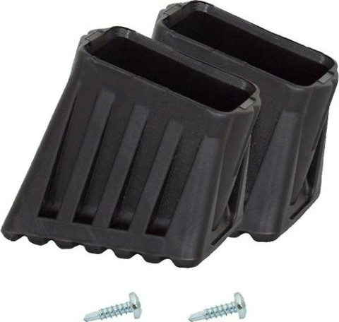 Наконечники боковин для стремянок KRAUSE 40х20 мм 212528 (комплект 2 шт.) черные [212528]