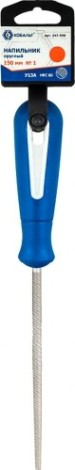 Напильник круглый Кобальт 247-590 двухкомпонентная рукоятка, № 1, 150мм