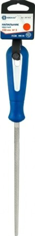 Напильник круглый Кобальт 247-613 двухкомпонентная рукоятка, № 3, 150мм
