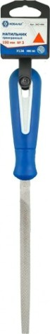 Напильник трехгранный Кобальт 247-446 двухкомпонентная рукоятка, № 3, 150мм