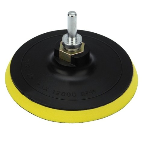 Насадка для дрели и УШМ Kranz KR-91-1180 с липучкой и адаптером, 125мм,10мм, мягкая